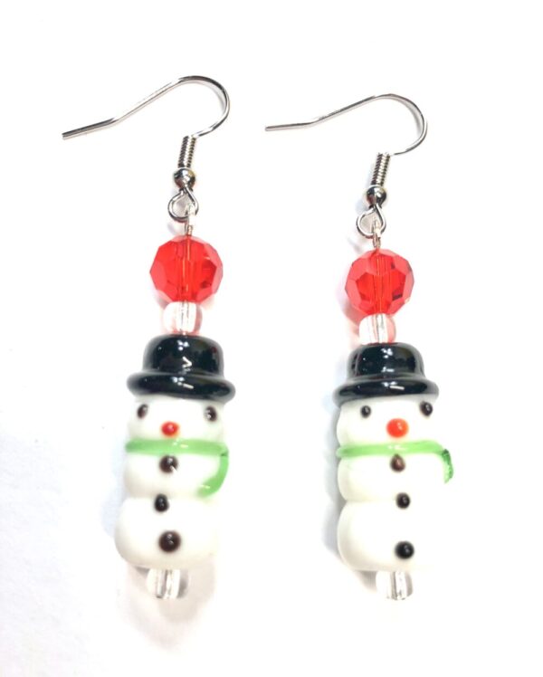 Handmade Snowmen Earrings Women’s Christmas Gift