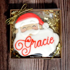 Personalized Christmas Santa Cookie Gift