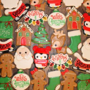 1 Dozen Decorated Christmas Cookies