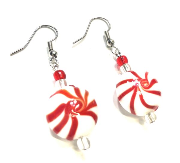 Handmade Peppermint Candy Women’s Earrings