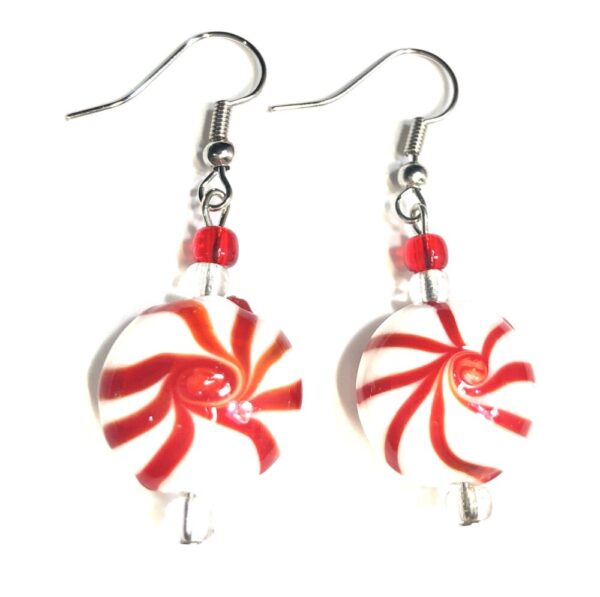 Handmade Peppermint Candy Women’s Earrings