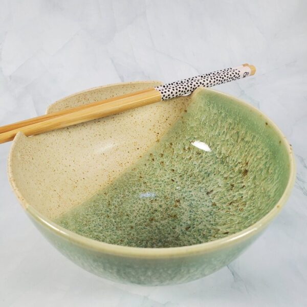 Noodle Bowl (Green & White)