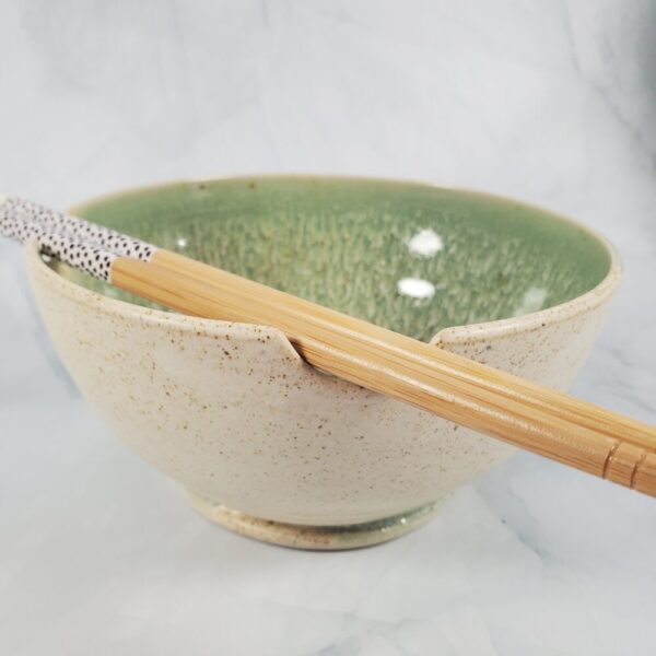 Noodle Bowl (Green & White)