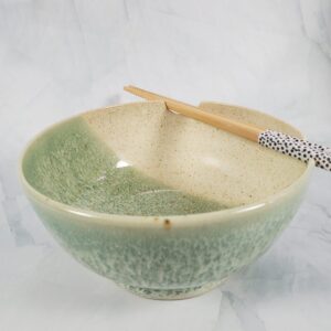 Noodle Bowl (Green & White)