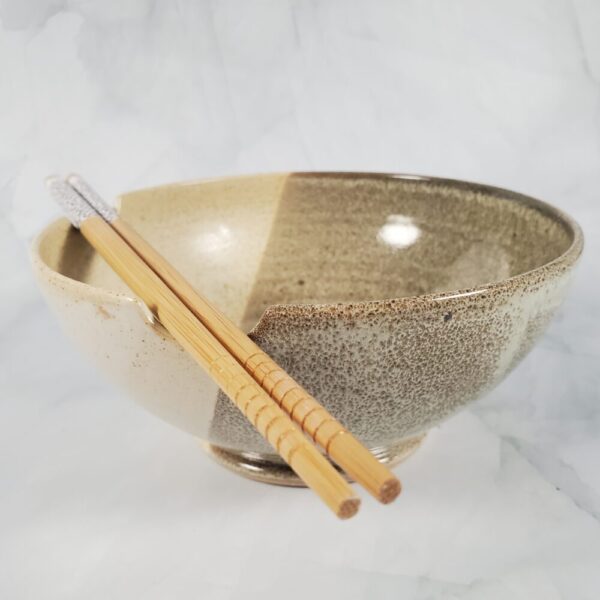 Noodle Bowl (Brown & White)