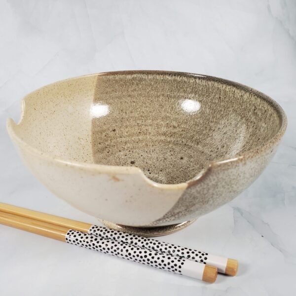 Noodle Bowl (Brown & White)