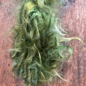 O Tannenbaum, green mohair art yarn, 20 yards