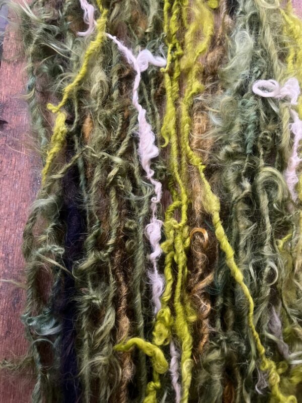 Defying Gravity, scrappy skein, 42 yards