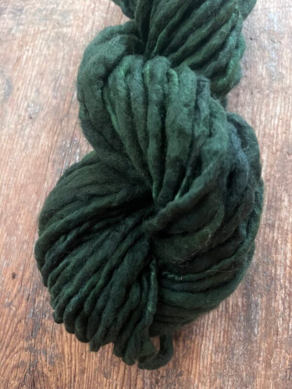 Evergreen, 50 yards handspun merino yarn