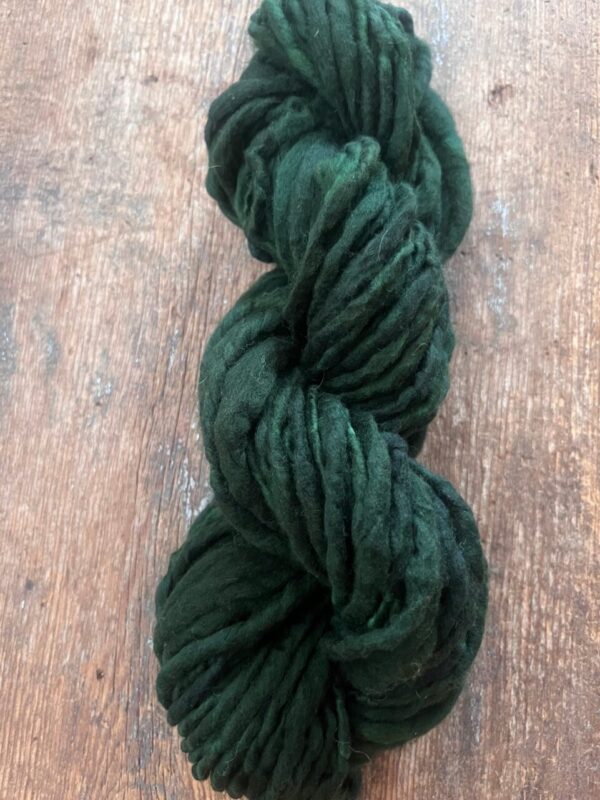 Evergreen, 50 yards handspun merino yarn