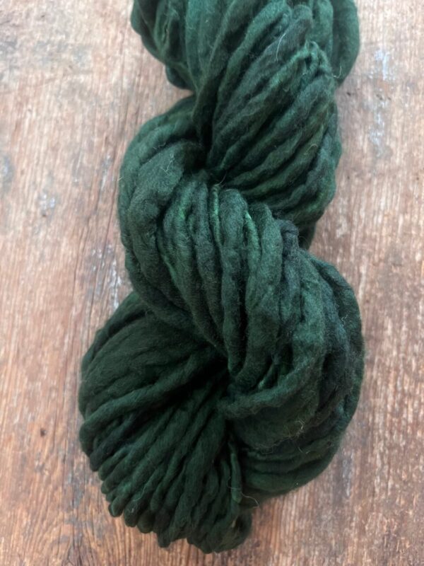 Evergreen, 50 yards handspun merino yarn