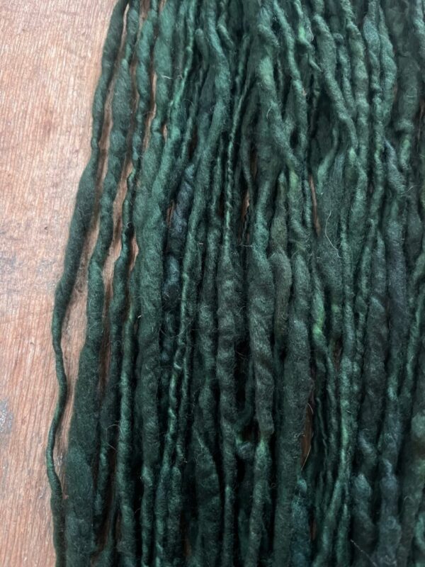 Evergreen, 50 yards handspun merino yarn