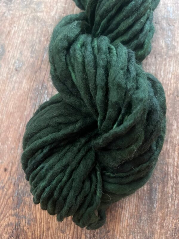 Evergreen, 50 yards handspun merino yarn