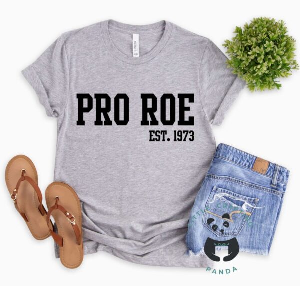 Pro Roe est. 1973 Tshirt Athletic Grey