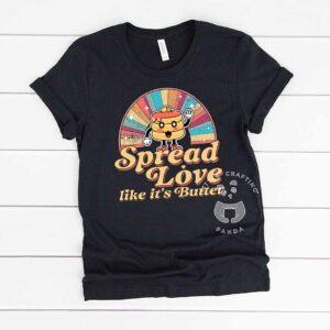 Spread Love Tshirt Solid Black