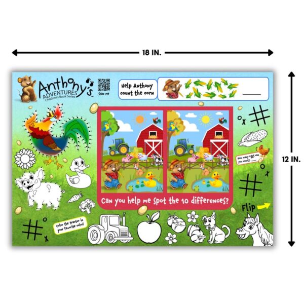 Anthony’s Mealtime Fun Activity Placemats