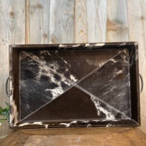 Large Cowhide Decorative Tray (767)