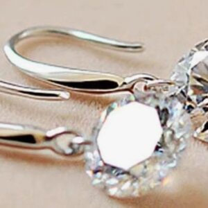 Clear Crystal Drop Earrings