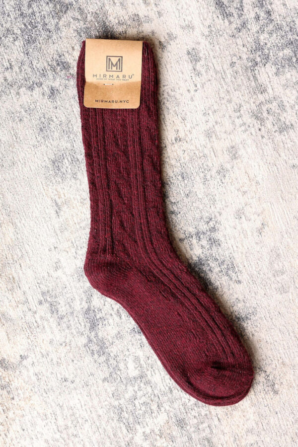 Neutral Wool Blend Crew Socks, 4 Color Options