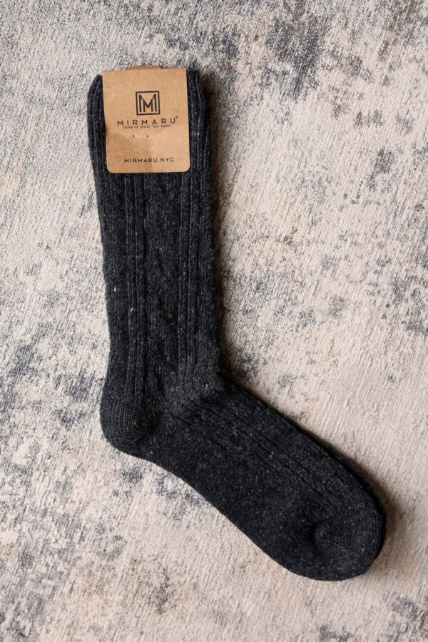 Neutral Wool Blend Crew Socks, 4 Color Options