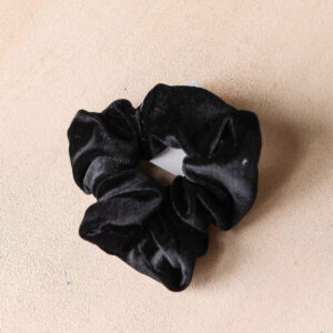 Black Velvet Scrunchie Hair Tie