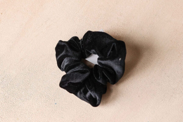 Black Velvet Scrunchie Hair Tie