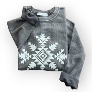 Aztec Snowflake Corded Crew