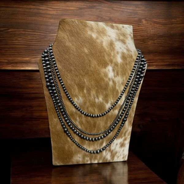 4 Layer Stack – Faux Pearl Necklace – 16, 22, 24 and 26 inch