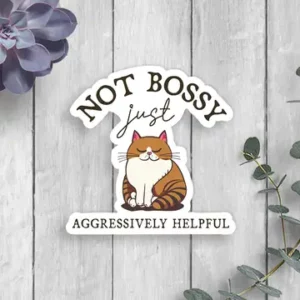 Bossy Cat Sticker