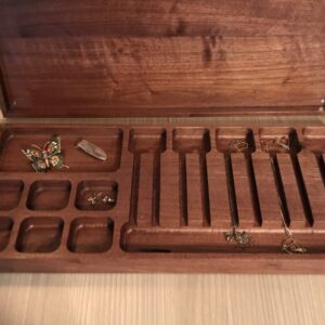 Jewelry Box of solid walnut