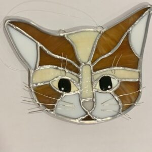 Calico Cat Suncatcher Stained Glass