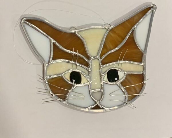 Calico Cat Suncatcher Stained Glass