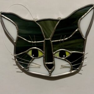 Black Cat Suncatcher Stained Glass