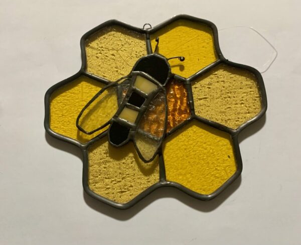 Honeycomb With Bee