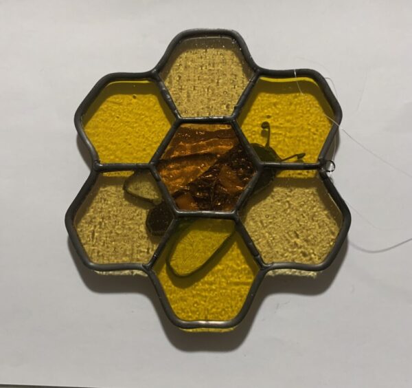 Honeycomb With Bee