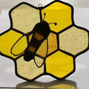 Honeycomb With Bee