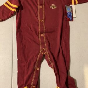 Iowa State baby footed romper