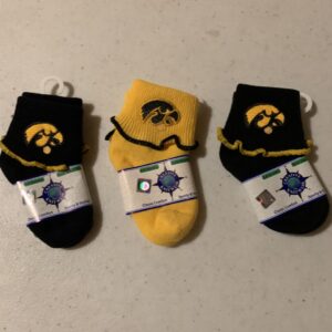 IA Hawkeye newborn socks