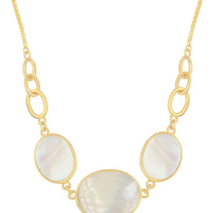 Shell Necklace with mother of pearl and gold-plated sterling silver