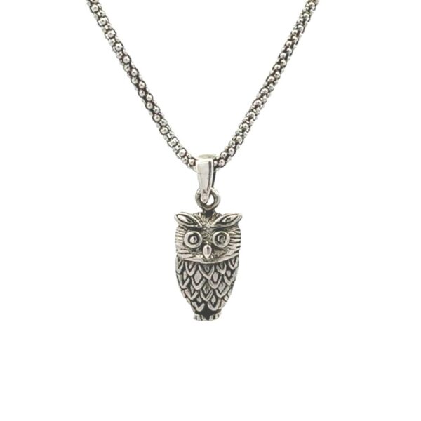 Sterling Silver owl necklace