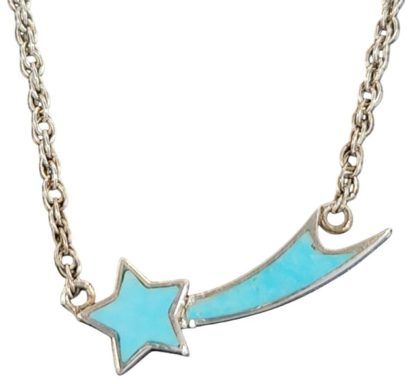 Sleeping Beauty Turquoise Shooting Star Necklace