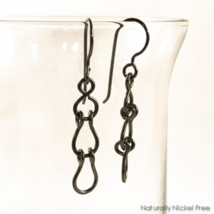 Swivel Link Niobium Earrings