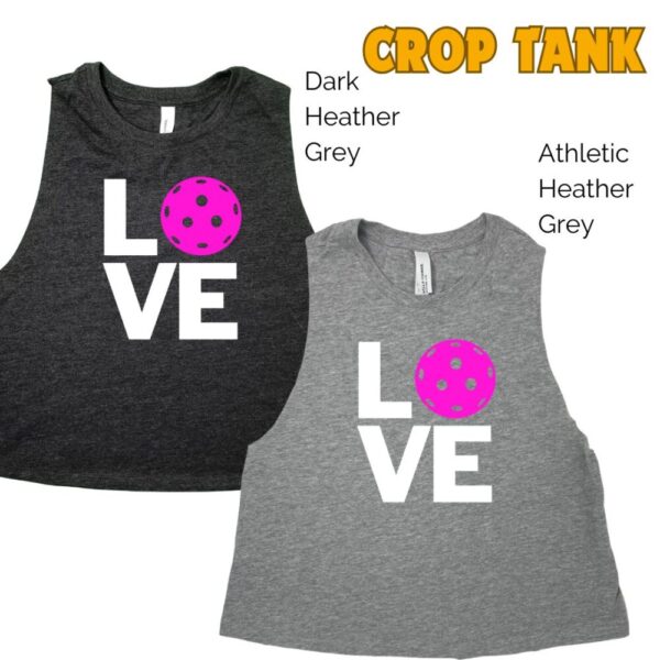 Love Pickleball Crop Tank