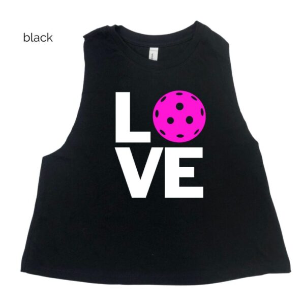 Love Pickleball Crop Tank