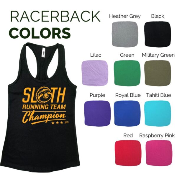 Sloth Running Team Racerback Tank