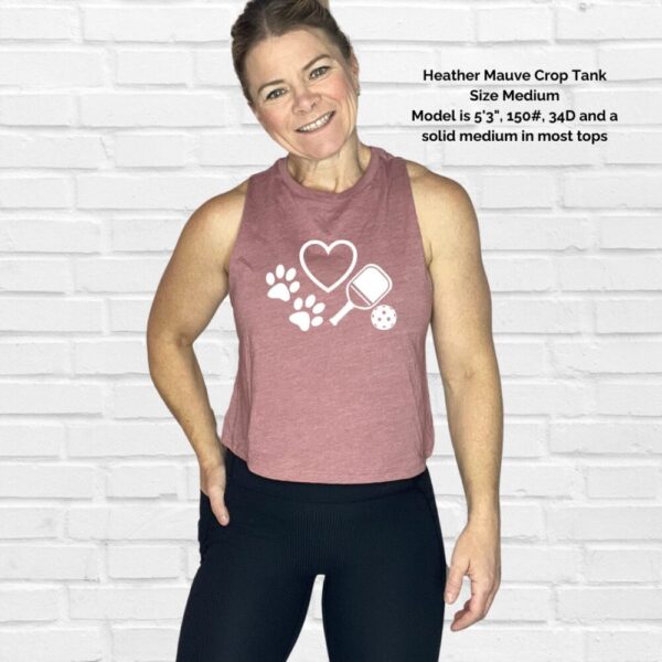 Love Dogs & Pickleball  Crop Tank