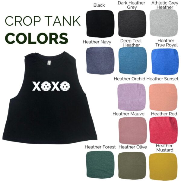 XOXO Pickleball  Crop Tank