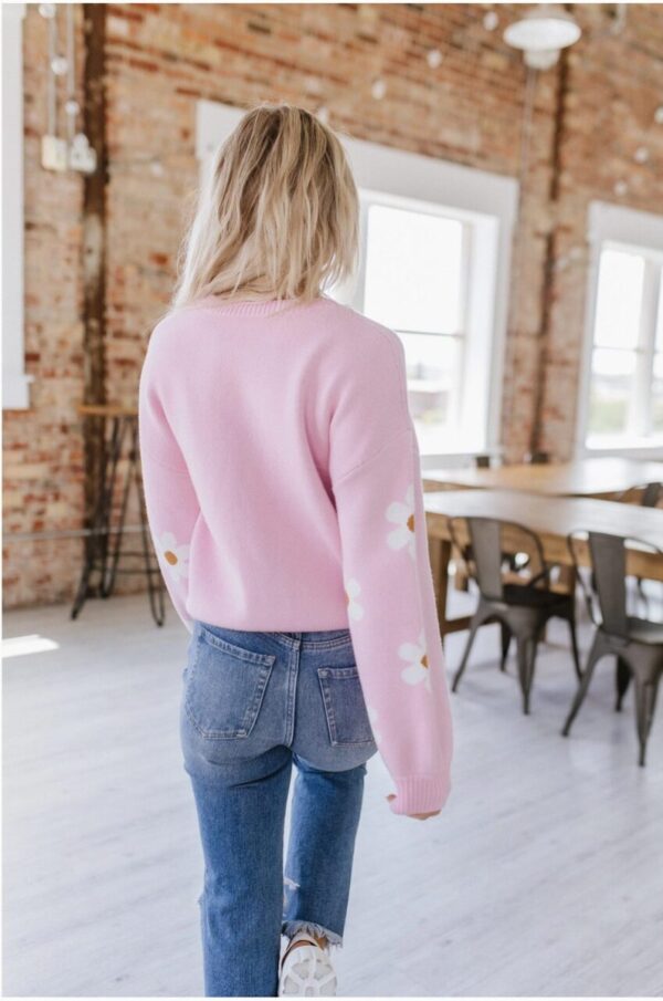 Flower Knit Sweater