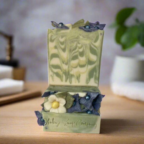 “Hello Spring” Vegan Soap | Sugared Violets | By Okoboji Soap Company Luxury Craft Shops