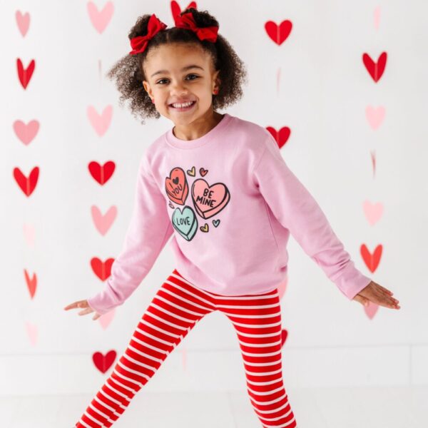 Candy Hearts  Valentines Day Kids sweatshirt